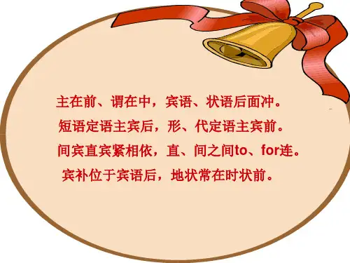 句子成分和句子种类