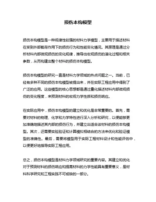 损伤本构模型