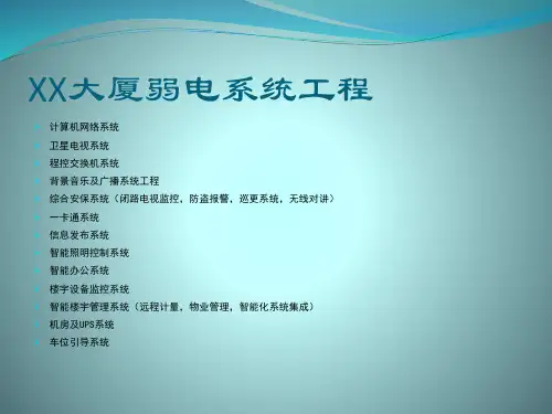 XX大楼弱电系统.ppt