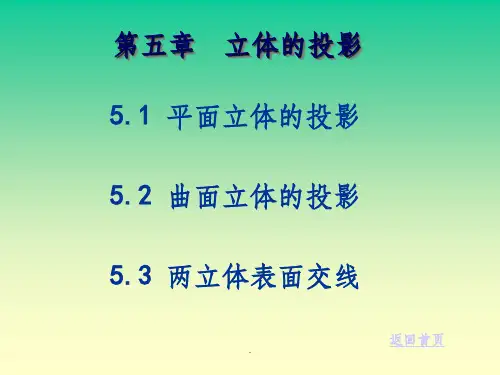 工程制图第五章立体的投影