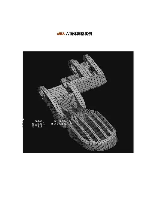 ANSA网格划分 六面体网格实例