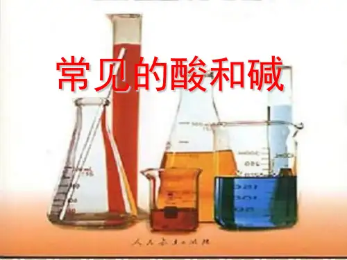 九年级化学常见的酸和碱1公开课课件