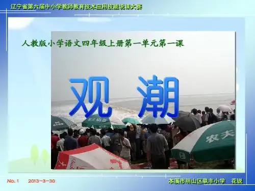 20091112定稿花锐《观潮》说课件