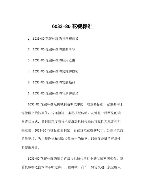 6033-80花键标准