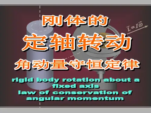 刚体转动及角动量守恒ppt