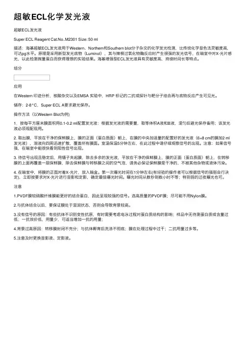 超敏ECL化学发光液