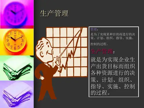 生产管理培训课件PPT(共 34张)
