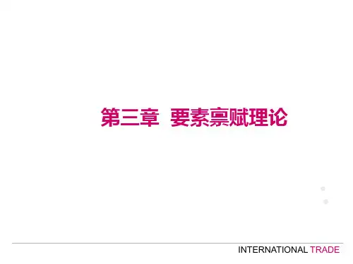 国际贸易基本模型