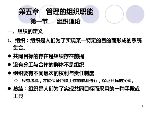 第六章-管理的组织职能PPT课件