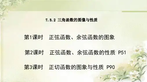 新教材苏教版高中数学必修第一册7.3.2 三角函数的图像与性质 精品教学课件