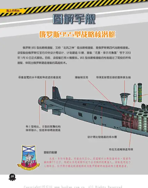 图解军舰俄罗斯955型战略核潜艇