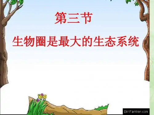 第三节《生物圈是最大的生态系统》PPT课件
