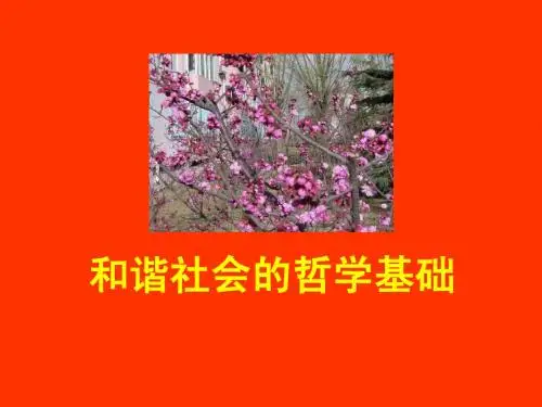 和谐社会的哲学基础