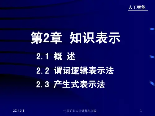 2.3--产生式表示法