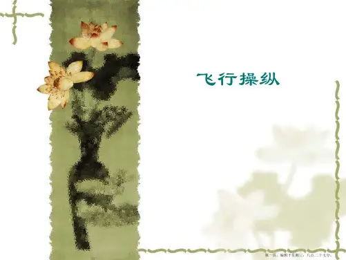 飞行操纵--飞机结构与系统