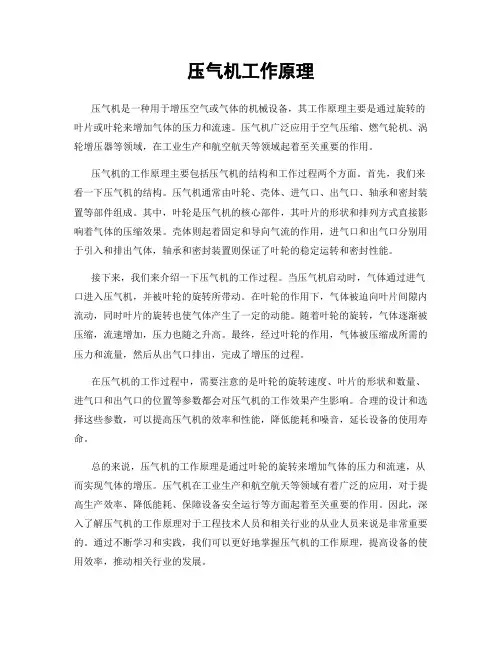 压气机工作原理