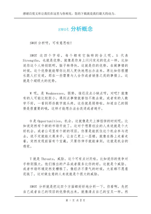 swot分析概念