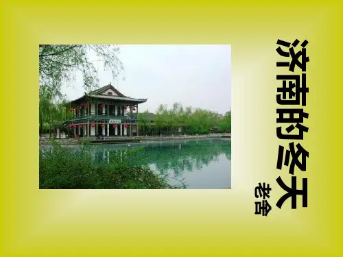语文七年级上苏教版6《济南的冬天》课件