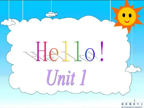 新概念英语青少版入门级Aunit1精品PPT课件