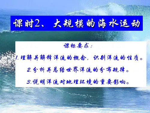 人教版高中地理必修(一) 3.2大规模的海水运动  课件 (9) (共35张PPT)
