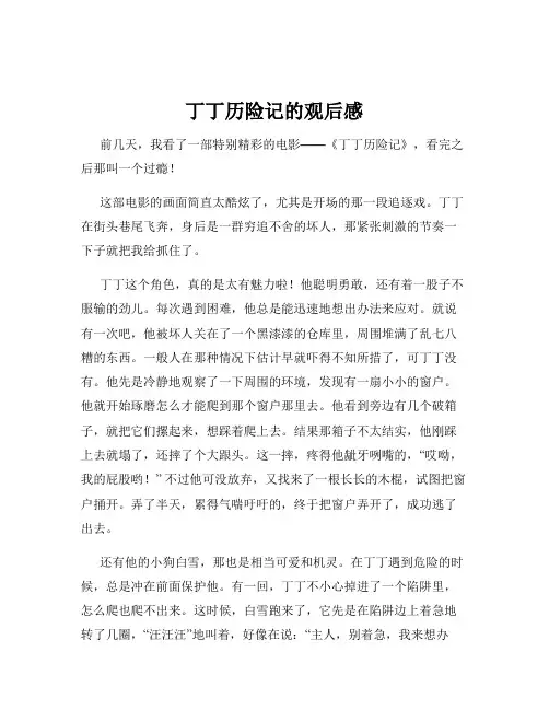 丁丁历险记的观后感