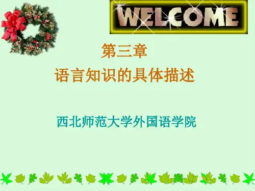 语言知识的具体描述