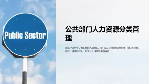 公共部门人力资源分类管理