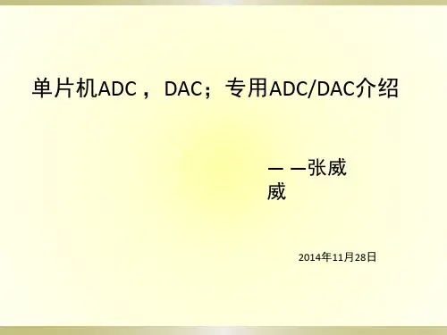 单片机ADC,DAC,专用ADC,DAC介绍
