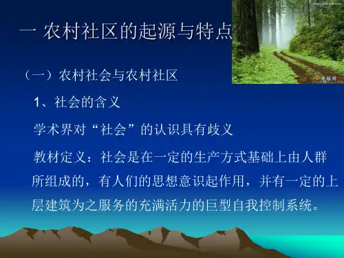 农村社区