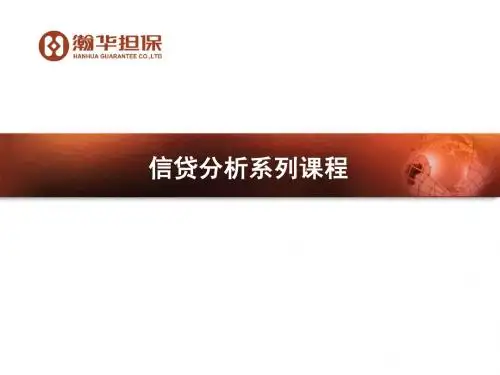 信贷分析培训课件