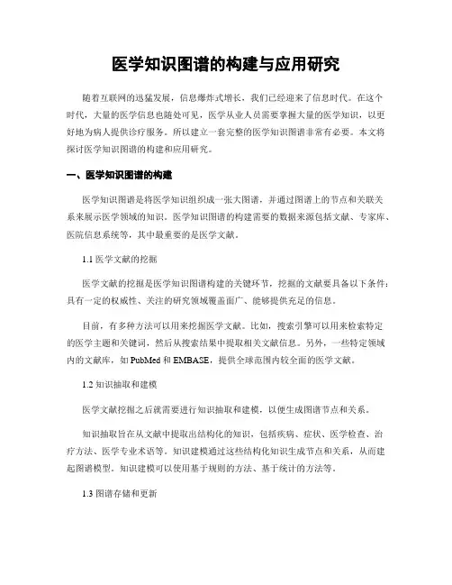 医学知识图谱的构建与应用研究