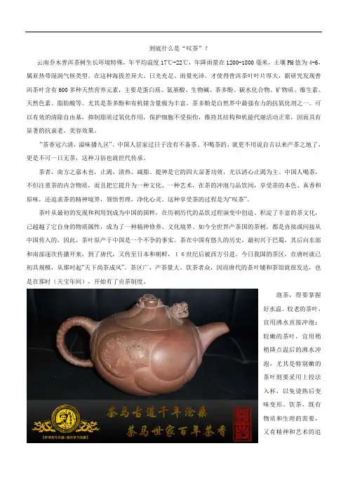 到底什么是“叹茶”？