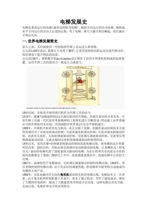 电梯发展史