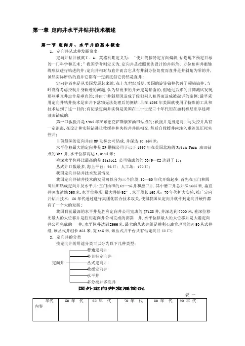 水平井钻井技术概述
