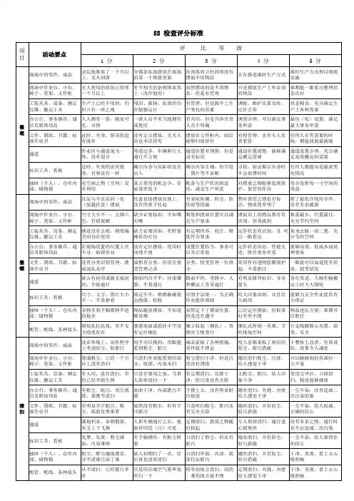 5S评分标准