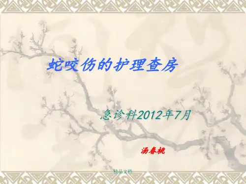 毒蛇咬伤护理查房