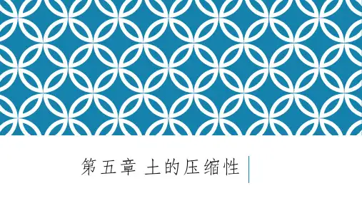 土力学-第5章 土的压缩性可编辑全文