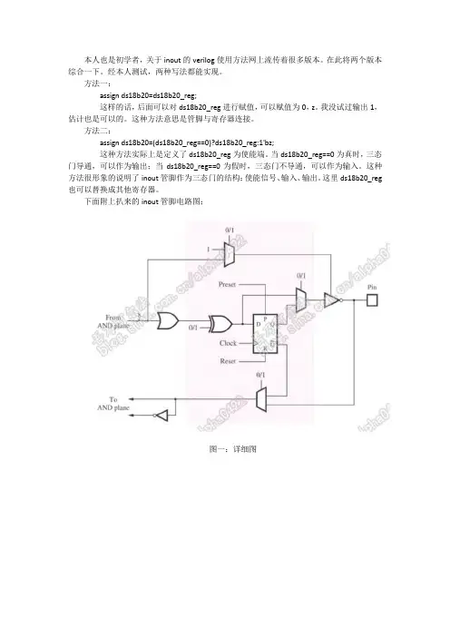 关于inout管脚的使用说明