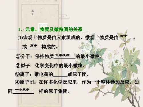 物质的分类及胶体的性质