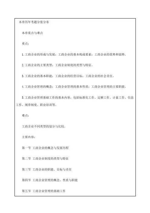 初级经济师《工商管理专业知识与实务》考试辅导