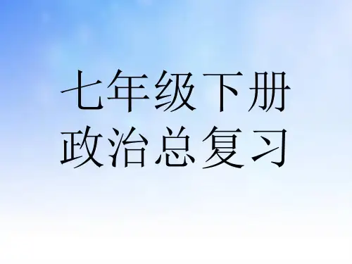人教版七年级政治下册治总复习全册知识点归纳.ppt