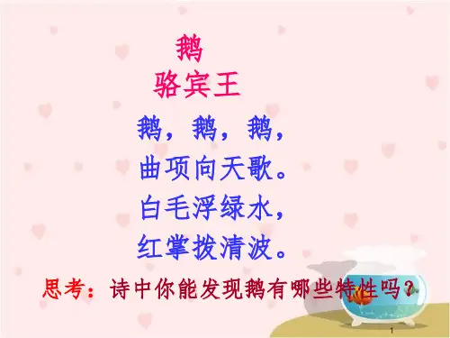 人教版小学四年级语文上册13《白鹅》教学精ppt课件