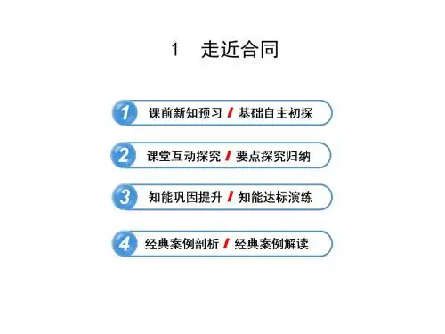高中政治第三专题 走近合同 同步互动名师公开课省级获奖课件(新人教选修五)