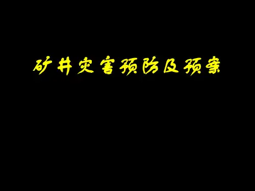 煤矿矿井灾害预防及应急救援预案