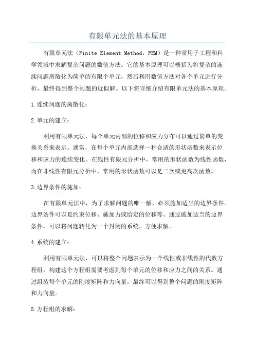 有限单元法的基本原理