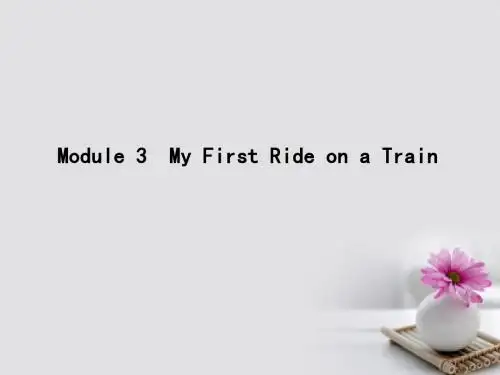 2018高考英语大一轮复习Module3MyFirstRideonaTrain课件