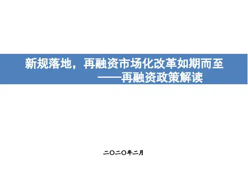 再融资新政解读2020