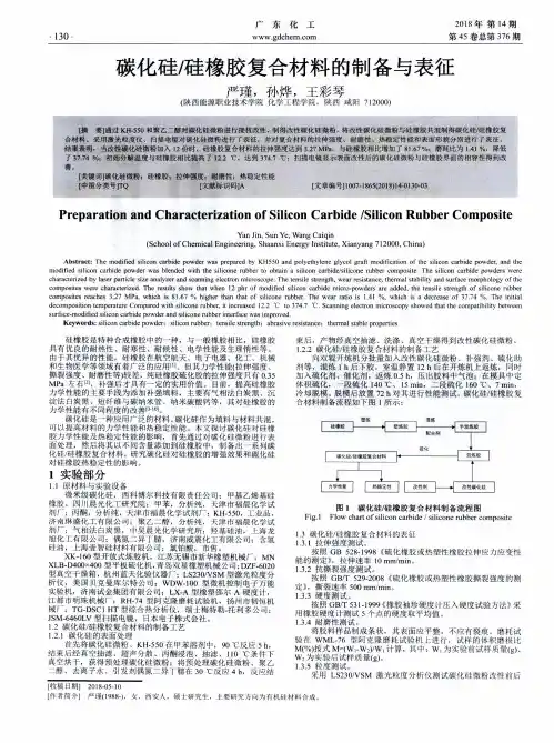 碳化硅／硅橡胶复合材料的制备与表征