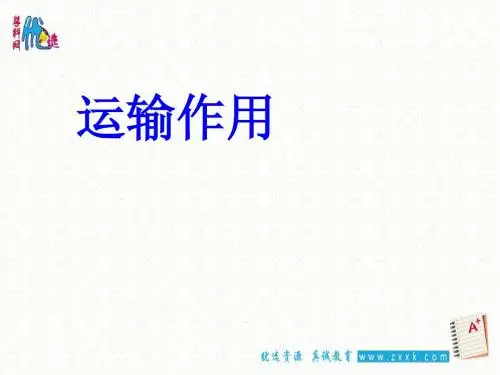 运输作用PPT课件3