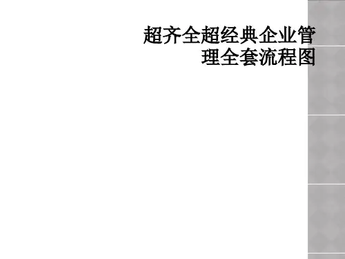 超齐全超经典企业管理全套流程图